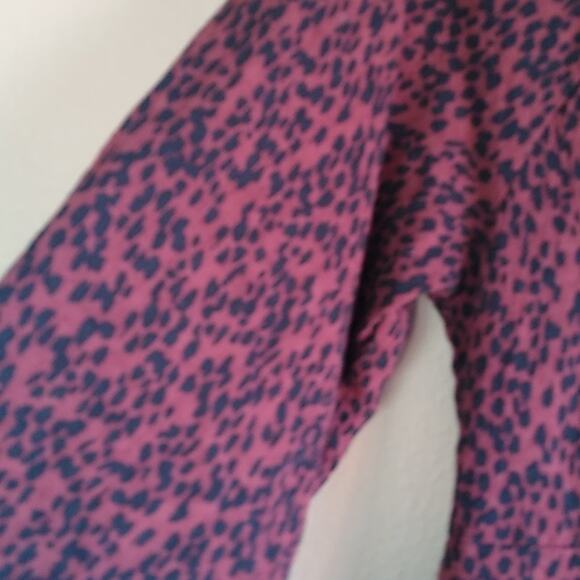 The Nines by Hatch Rust Animal Print Midi Dress Size XS - Picture 11 of 14